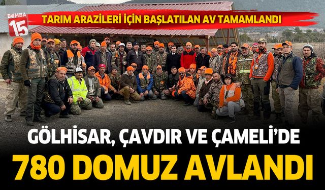 Gölhisar, Çavdır ve Denizli Çamelili avcıların domuz av sezonu tamamlandı