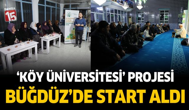 Burdur'da ‘Köy Üniversitesi’ projesi Büğdüz köyü ile başladı