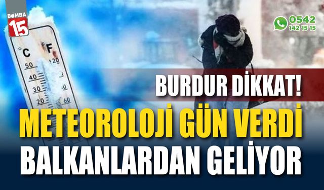 Meteoroloji'den uyarı! Balkanlardan soğuk hava geliyor