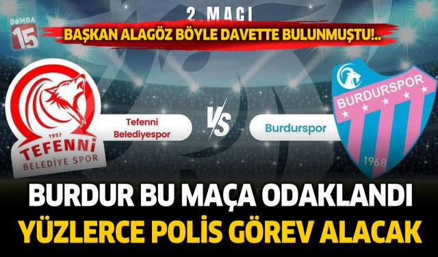 Burdurspor, Tefenni Belediyespor Play-Off finalinin rövanş karşılaşması
