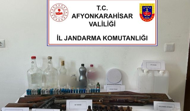 Afyonkarahisar'da sahte alkol operasyonu