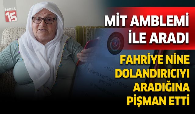 Antalya'da Fahriye nine MİT amblemli dolandırıcıyı aradığına pişman etti