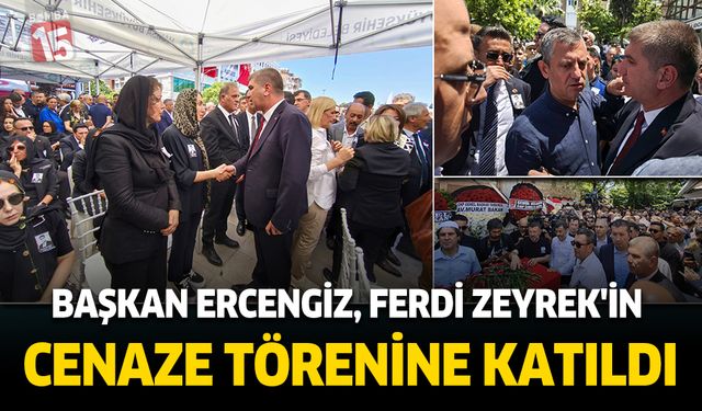 Burdur Belediye Başkanı Ali Orkun Ercengiz, Ferdi Zeyrek'in cenaze törenine katıldı