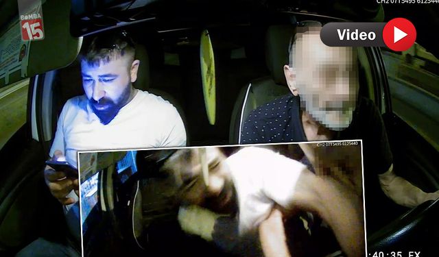 Antalya'da taksiciye korku dolu anlar yaşattı