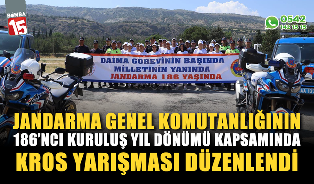 Jandarmadan 186'ncı yılında kros yarışması