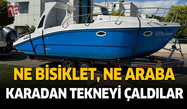 Antalya şaşırtan hırsızlık. 5 milyon değerindeki tekneyi çaldılar