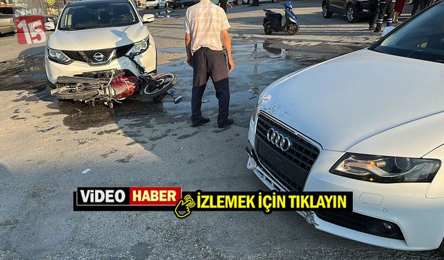 Aceleci çırak 2 araca çarparak durabildi