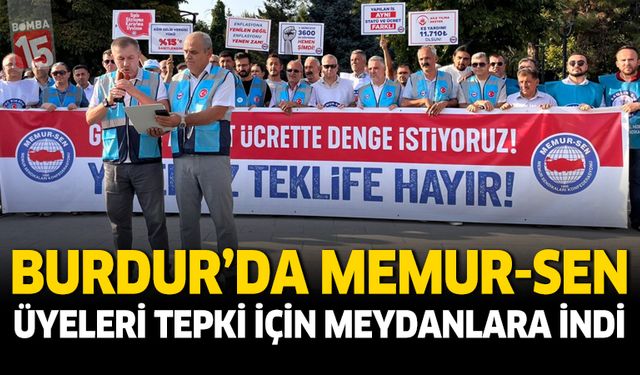 Burdur’da Memur-Sen’den Toplu Sözleşme Teklifine Tepki