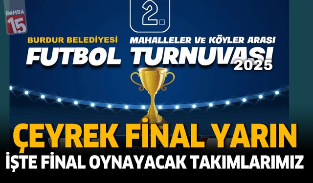 Burdur Belediyesi futbol turnuvası çeyrek final maçları