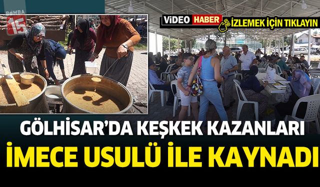 Gölhisar Çamköy’de İmece Usulü Keşkek ve Aşure Şöleni Renkli Görüntülere Sahne Oldu