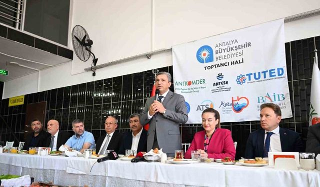 Antalya Toptancı Hali’nde çalışma saatlerinde değişikliğe gidildi
