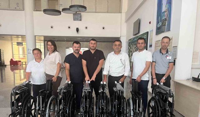 Hayırsever aileden 8 adet tekerlekli sandalye desteği