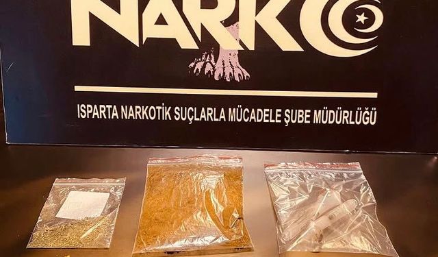 Isparta’da uyuşturucu operasyonu: 3 şüpheli yakalandı