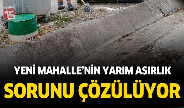 Burdur Yeni Mahallede yarım asırlık sorun çözülüyor