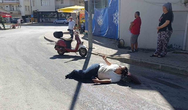 Yola dökülen sıvı madde kaza yaptırdı: 1 yaralı