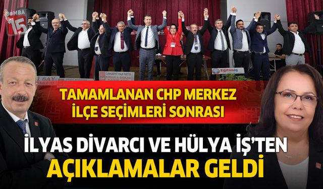 CHP Burdur Merkez İlçe Başkanı seçilen İlyas Divarcı ve Hülya İş'ten basın açıklaması