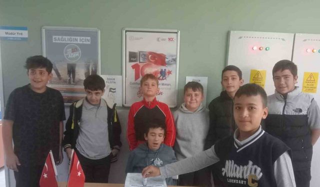 Eğirdirli öğrencilerden Filistin’e anlamlı destek: 238 bin 85 TL yardım toplandı