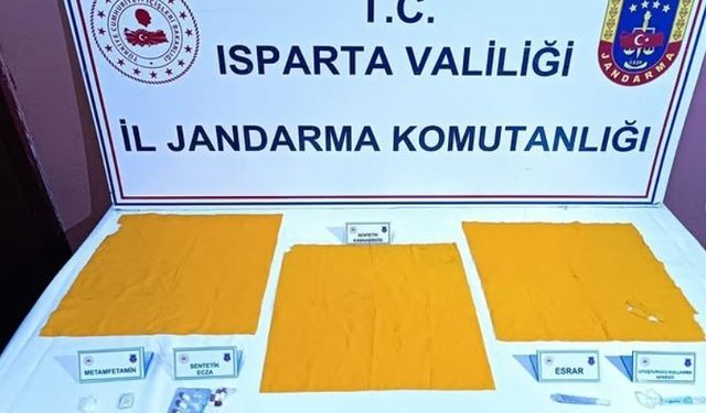 Isparta’da jandarmadan uyuşturucu operasyonu: 4 şüpheli tutuklandı