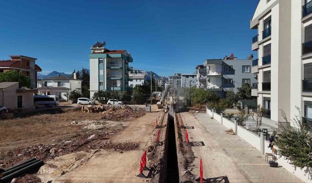 Büyükşehir’den Döşemealtı’na 124 kilometre yeni kanalizasyon hattı