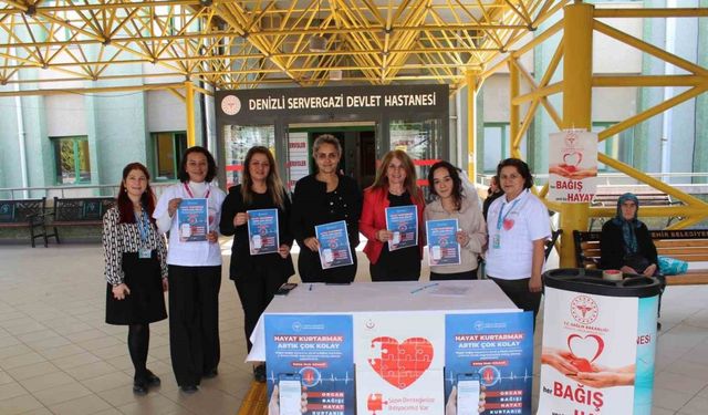Denizli Sağlık Müdürlüğü organ bağışında farkındalık oluşturdu