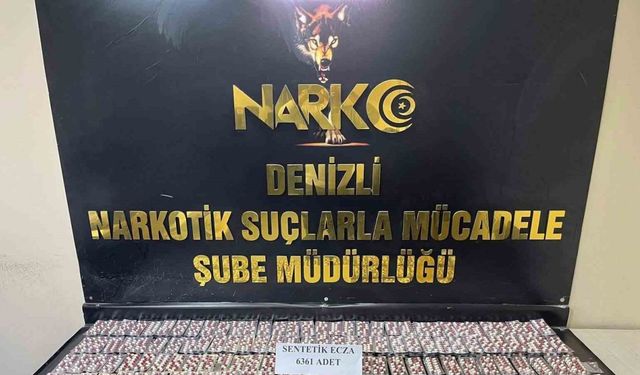 Denizli’ye binlerce uyuşturucu hap getiren 3 tacir yakalandı