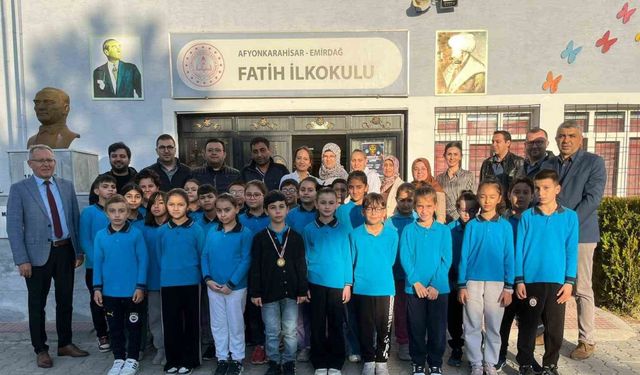 Emirdağ Fatih İlkokulu öğrencisi ‘Matematik Olimpiyatları’nda altın madalya kazandı