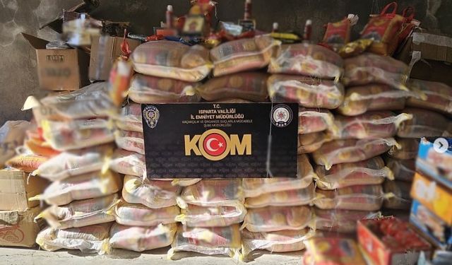 Isparta'da kaçak gıda ve elektronik sigara operasyonu: 2 gözaltı