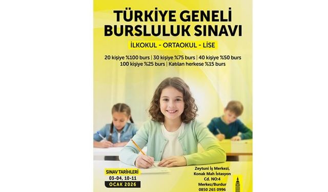 Burdur English Time’da Şimdi Bursluluk Zamanı