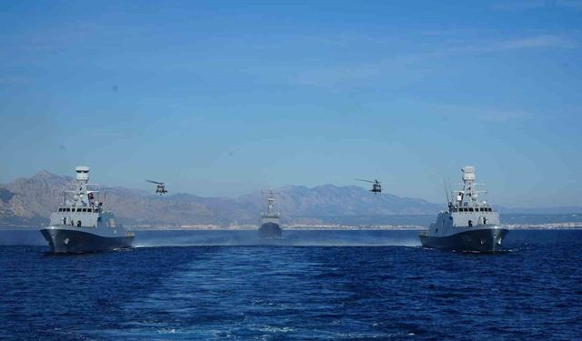 Doğu Akdeniz-2025 Tatbikatı Antalya açıklarında nefes kesti