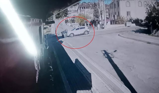 Kavşağa giren motosikletliyi fark etmeyerek çarptı: 1 yaralı