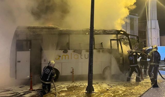 Servis şoförünün dikkati faciayı önledi, işçiler saniyelerle yanmaktan kurtuldu