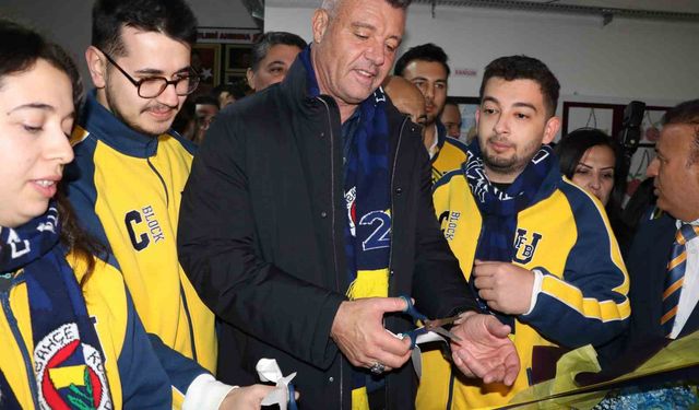 Fenerbahçe Başkanı Saran, Alanya'da kütüphane açılışına katıldı