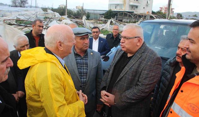 Şemsi Bayraktar'dan sel ve hortumdan zarar gören Antalyalı üreticiler için destek talebi