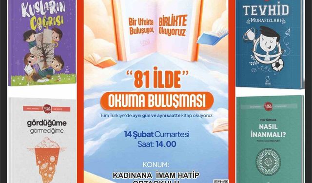 Afyonkarahisar'da '81 İlde Okuma Buluşması' etkinliği gerçekleştirilecek