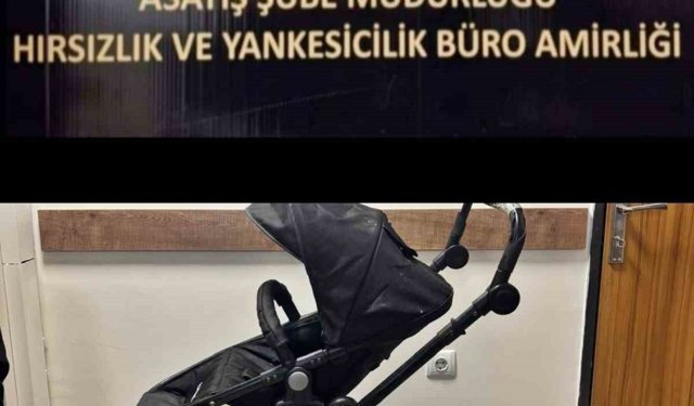 Bebek arabasını bile çalan şüphelileri polis yakaladı