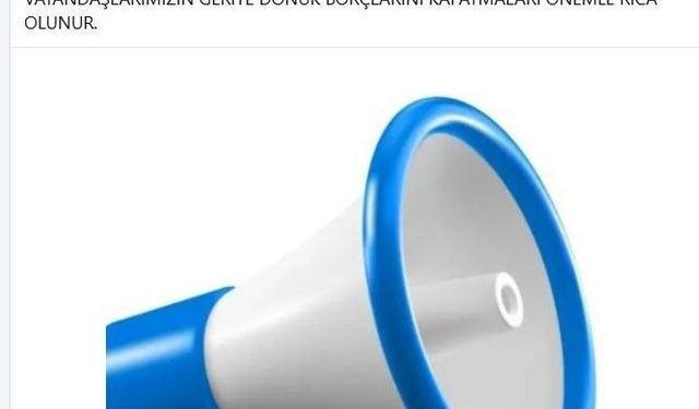 Belediye vatandaşlardan borçlarını sosyal medyadan istedi