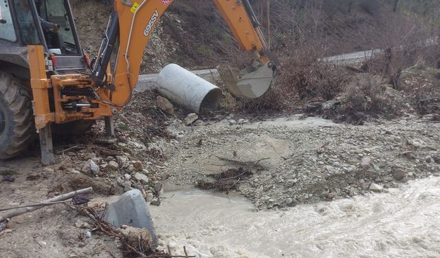 Çameli Belediyesi yoğun yağışın ardından 7/24 teyakkuzda