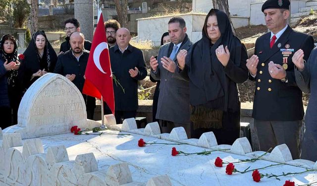 Çetinkaya, ölümünün 77'nci yıl dönümünde yad edildi