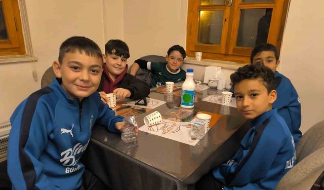 Minik kramponlar moral depoladı