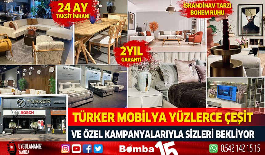 Türker Mobilya 'da 24 aya varan tasitlerle yeni kampanya