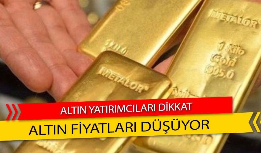 Altının kilogram fiyatı 2 milyon 595 bin liraya geriledi