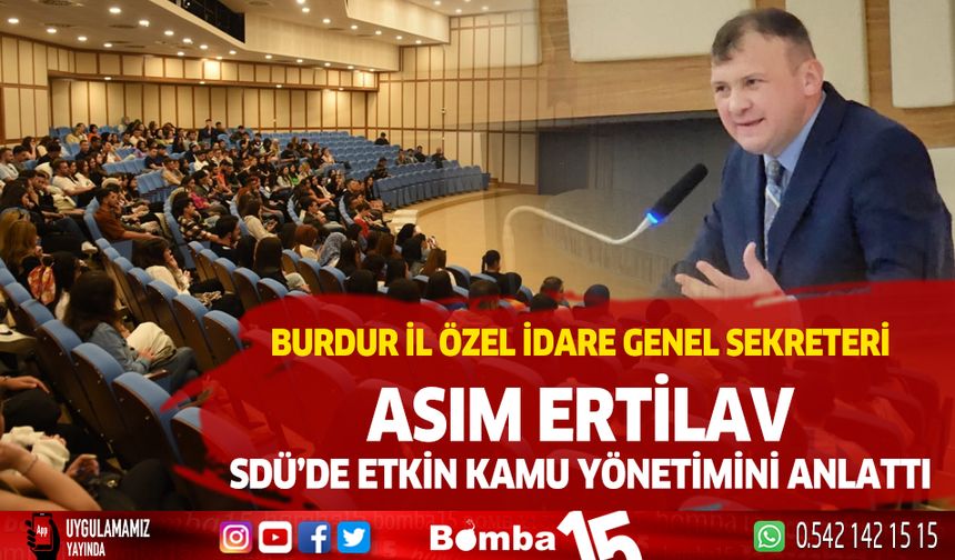 Asım Ertilav SDÜ'de konferansta konuştu