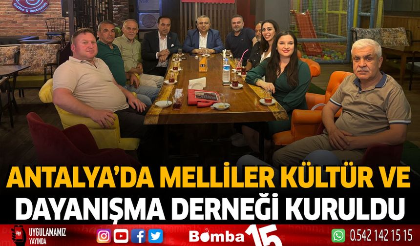 Antalya'da Mellililer Kültür ve Dayanışma Derneği Kuruldu!