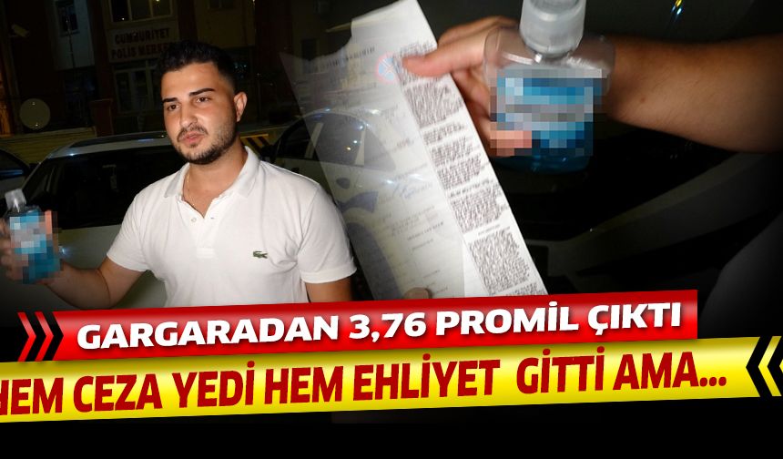 Ağzı kokmasın diye kullandığı gargaradan hem ceza yedi hem ehliyeti gitti ama...