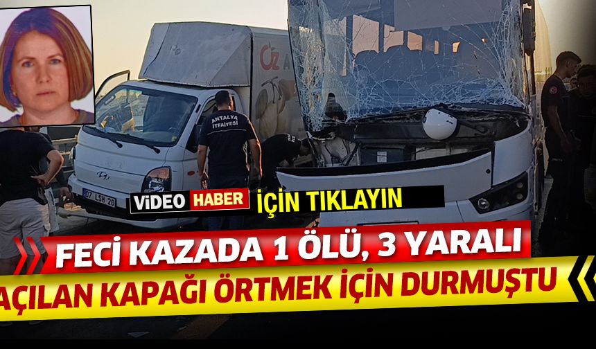 Kamyonet midibüs kazasında rehber hayatını kaybetti