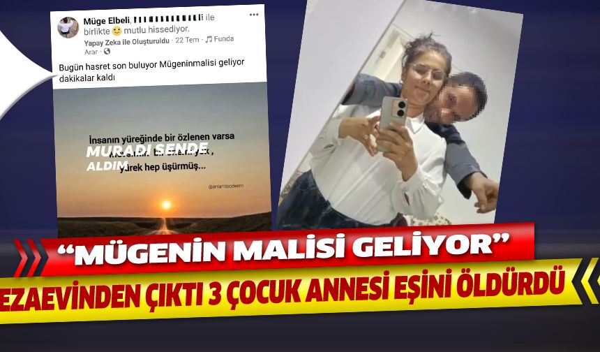 Cezaevinden çıkan koca, 3 çocuk annesi eşini öldürdü