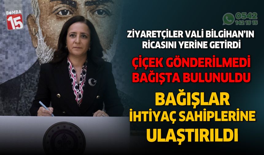 Burdur Valisi Tülay Baydar Bilgihan'ın ricasını ziyaretçiler yerine getirdi