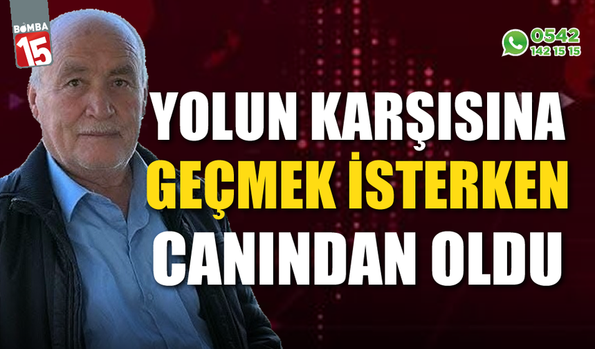 Yolun karşısına geçmeye çalışan yayaya otomobil çarptı