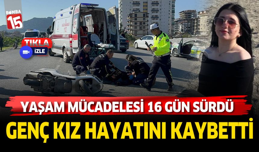 Antalya'da motosiklet kazası... Genç kız yaşam mücadelesini kaybetti