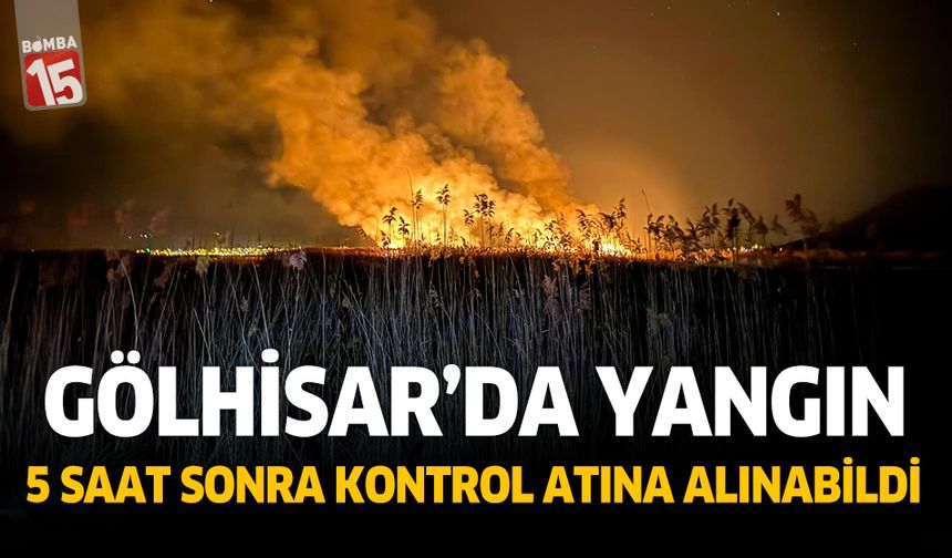 Gölhisar Yamadı gölü 5 saat sonra kontrol altına alınabildi